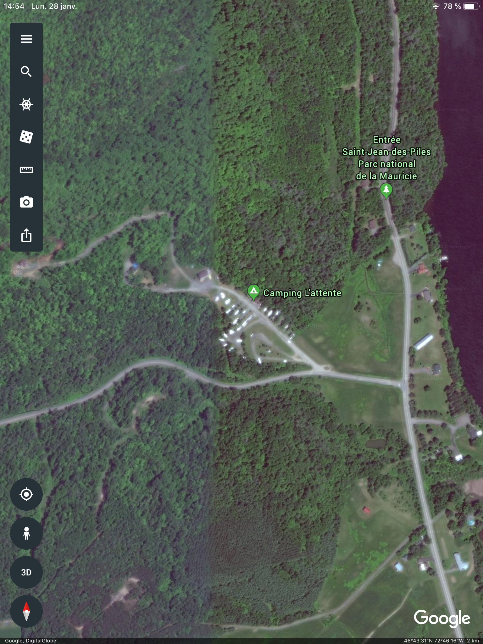 Terrain residentiel de 15800.2 m² ,170,000 pi² vue superbe