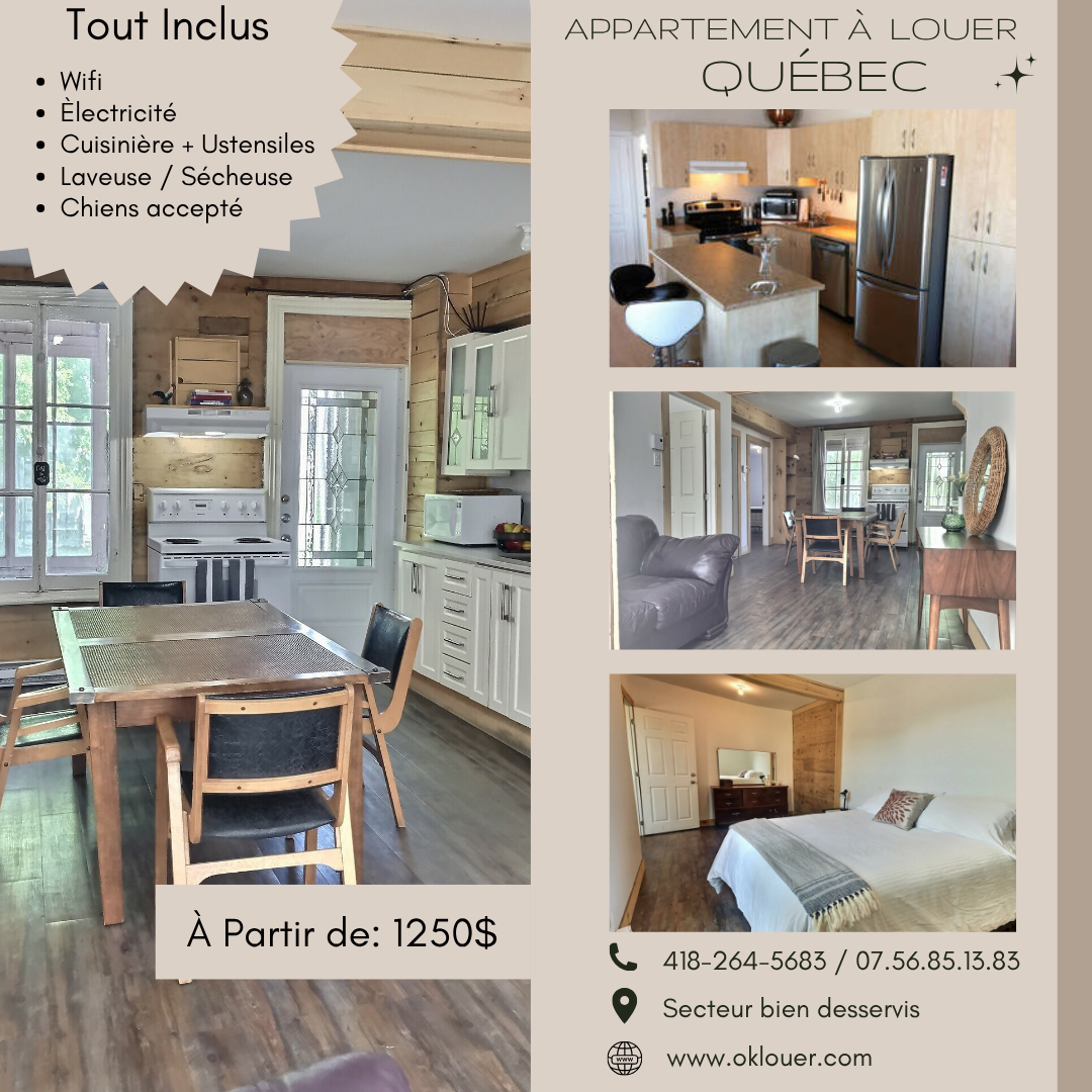 PLUSIEURS APPARTEMENTS À LOUER