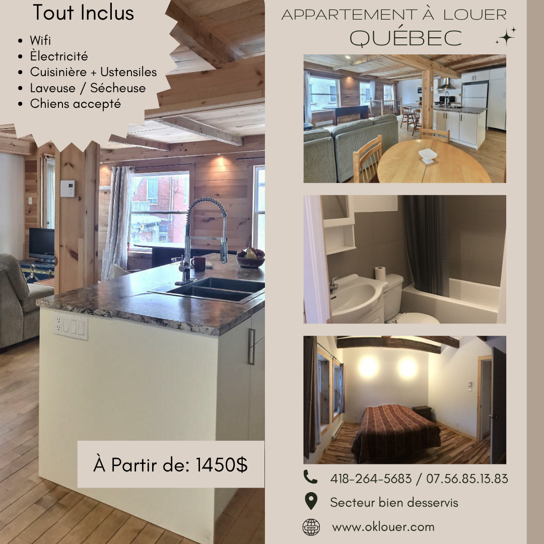 PLUSIEURS APPARTEMENTS À LOUER