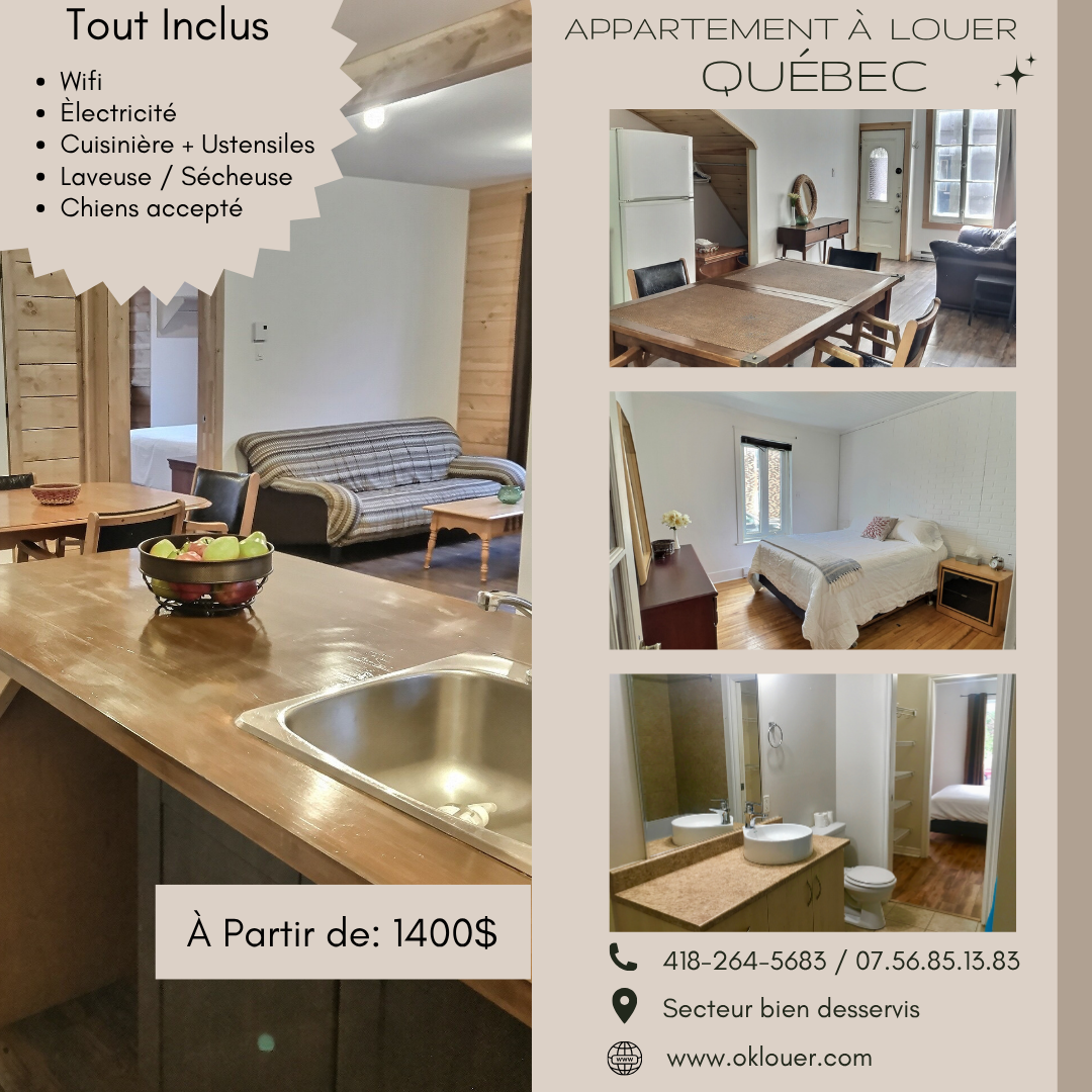 PLUSIEURS APPARTEMENTS À LOUER