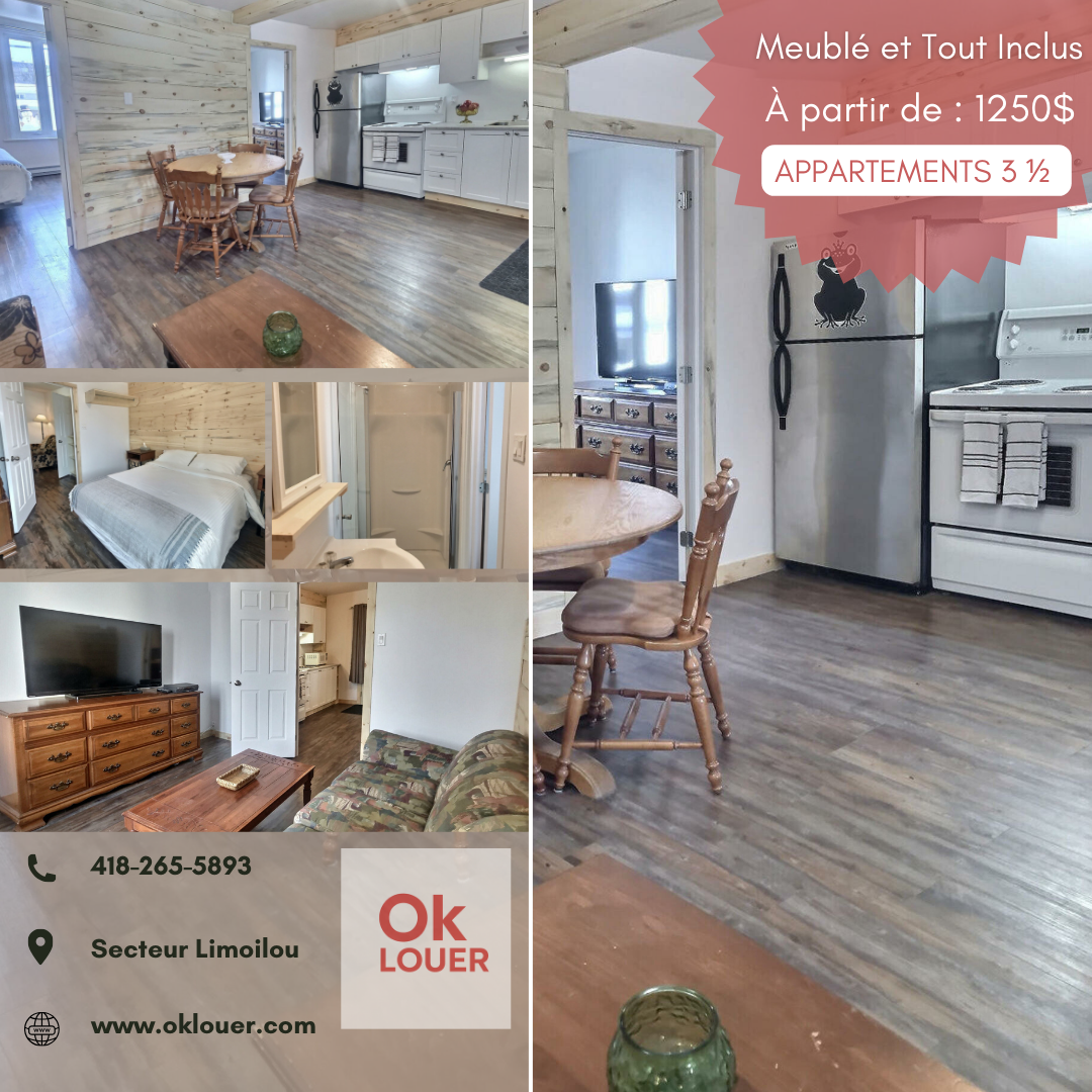 PLUSIEURS APPARTEMENT À LOUER – À QUÉBEC
